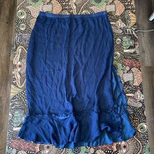 Free People satin mid skirt